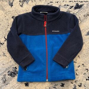 Columbia Dark Blue and Bright Blue Fleece Jacket